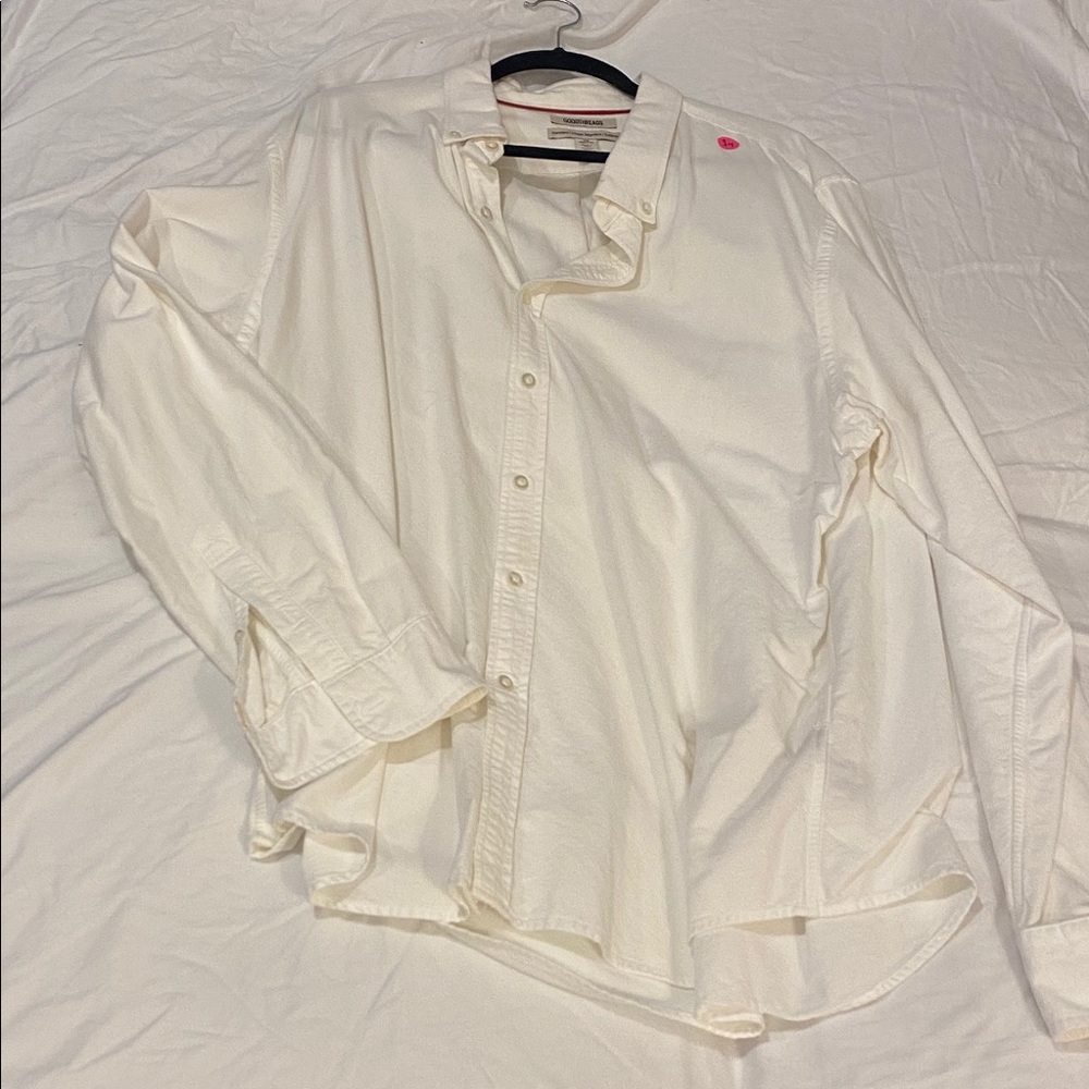 White Long Sleeve Button Down